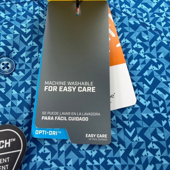 Callaway Polo Shirt Mens 2XLT Vallarta Blue Opti-Dri Swing Tech Golf Stretch NEW - Picture 7 of 16